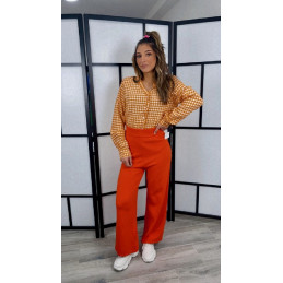 Pantalón de punto de pata...